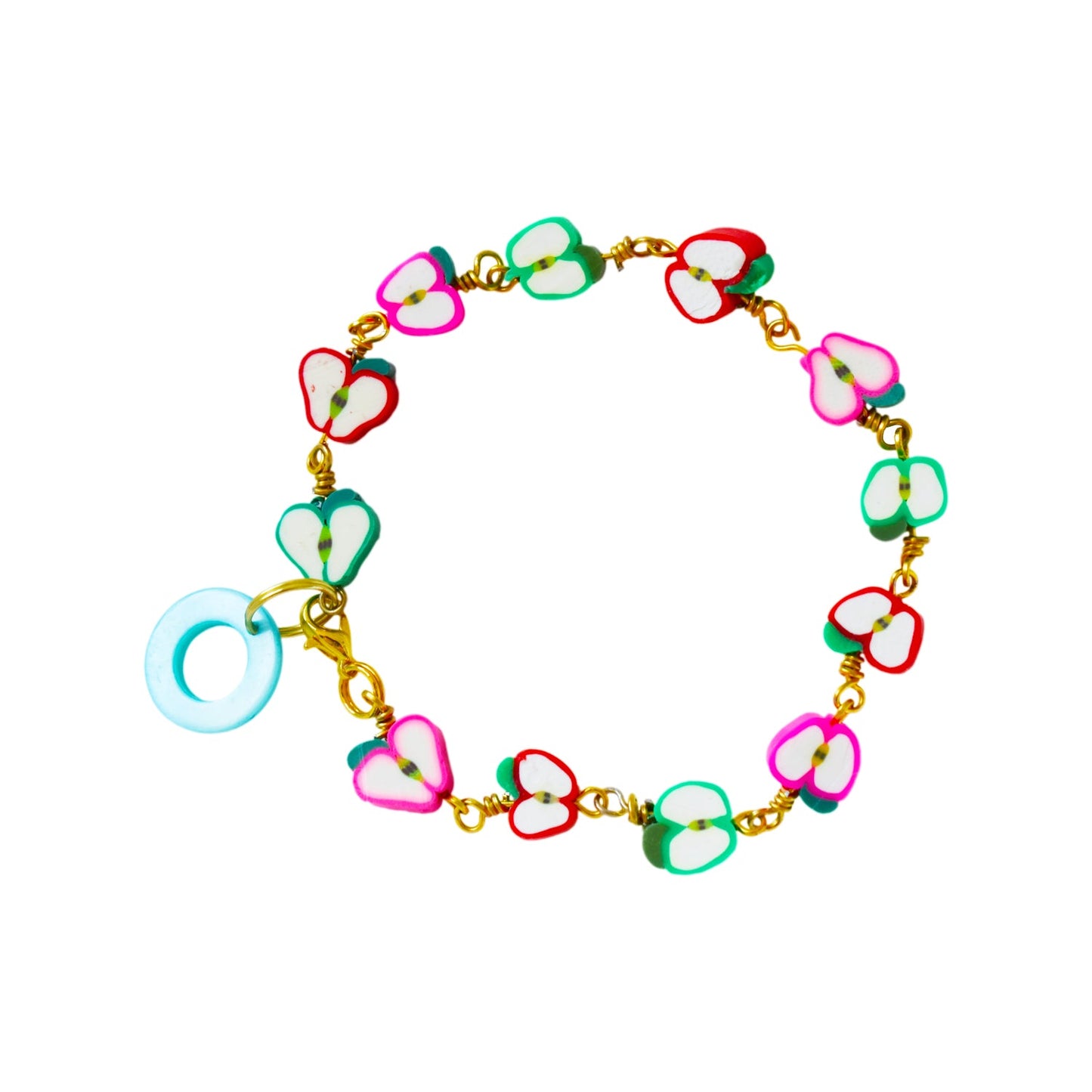 Apple Bracelet, Charm Bracelet, Beaded Bracelet | by Ifemi Jewels