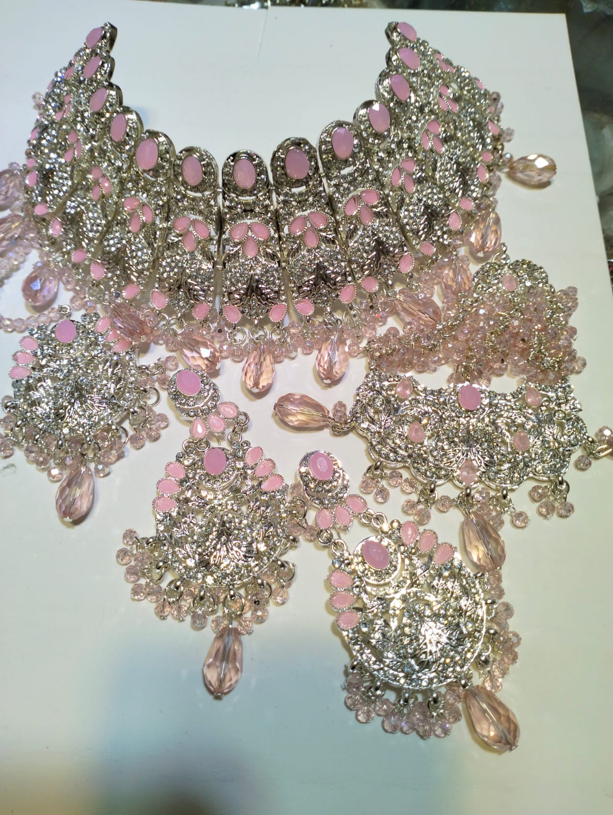 Necklace, Earrings & Headpiece Set