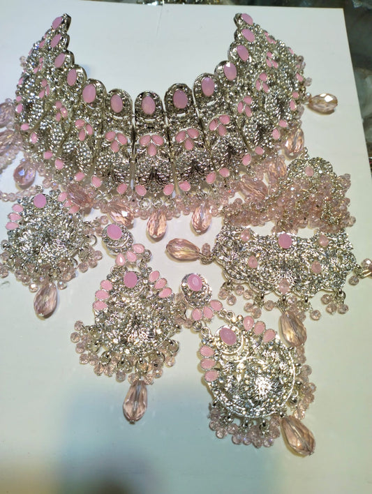 Necklace, Earrings & Headpiece Set