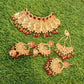 Arham Jewellery - Bridal Gold & Red Choker Set